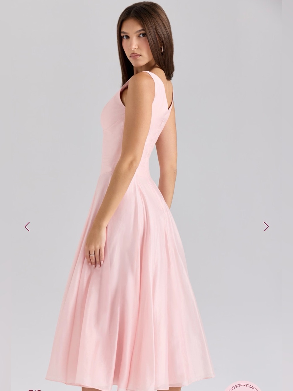 House of CB Blush Pink Midi Dress - Picture 2 of 10